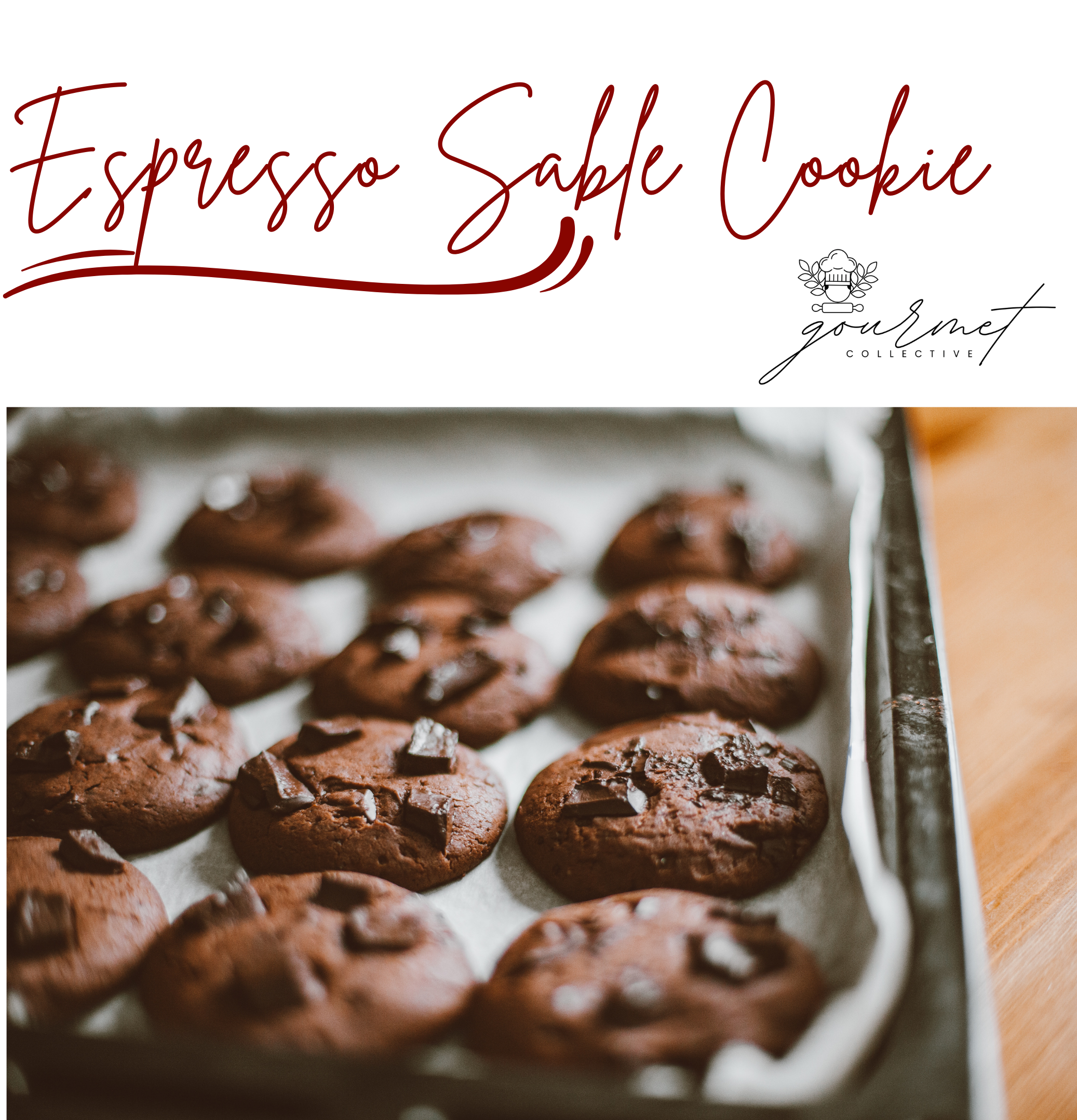 Espresso Çikolatalı Sable Kurabiyeleri